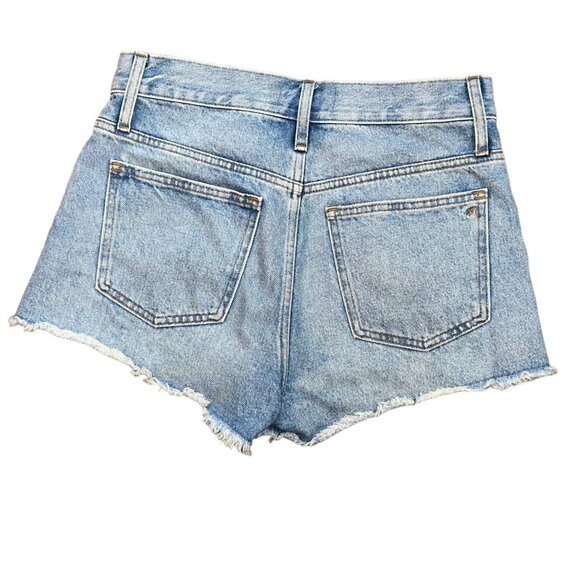 Madewell Relaxed Denim Shorts Foxglen Wash Cut Off Style AJ241 Size 25 - Picture 3 of 7